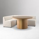 Anniina Channeled L-Shaped Dining Banquette (91"&ndash;110")