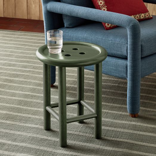 Emma Chamberlain Sculptural Metal Drink Table | West Elm