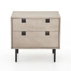 Iron &amp; Acacia 2-Drawer Nightstand (24")