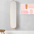 Swivel Mirror w/ Pinboard (13.25"W x 56"H)