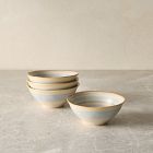 Cabana Stripe Stoneware Dip Bowl Sets