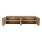 Modern Paneled Wood Media Console (72")