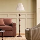 Pierce &amp; Ward Ribbed Wood Floor Lamp (58")