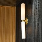 Weston Fluted Glass Double Long Indoor/Outdoor Sconce (29")