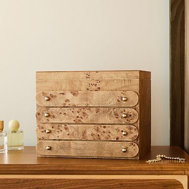 west elm 木製 ウッド ゴールド アクセサリージュエリーケース Wood Jewelry Storage | West Elm