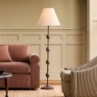 Pierce &amp; Ward Ribbed Wood Floor Lamp (58")