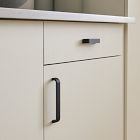 Reeded Drawer Hardware - Matte Black