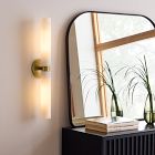 Weston Fluted Glass Double Long Indoor/Outdoor Sconce (29")