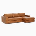 Urban Leather 2-Piece Chaise Sectional (106")