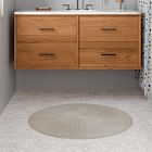 Space-Dyed Round Bath Mat