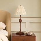 Pierce &amp; Ward Ribbed Wood Table Lamp (20")