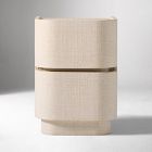 Solstice Painted Raffia Mini Nightstand (16")