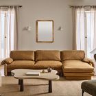 Parry Leather 2-Piece Chaise Sectional (123")