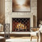 Iron Weave Fireplace Screen