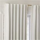 Open Box: Ruffle Linen Blackout Curtain (48"W x 84"L) - White