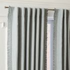 Open Box: Ruffle Linen Blackout Curtain (48"W x 84"L) - Chambray