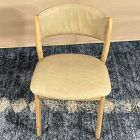 Open Box: Marcus Samuelsson Leather Dining Chair - Ludlow Leather Sand, Blonde