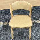 Open Box: Marcus Samuelsson Leather Dining Chair - Ludlow Leather Sand, Blonde