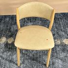 Open Box: Marcus Samuelsson Leather Dining Chair - Ludlow Leather Sand, Blonde