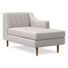 Open Box: Olive Standard Back Swoop Arm Right Arm Chaise - Twill Sand, Pecan