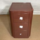 Open Box: Pierce &amp; Ward Lacquered Nightstand (16") - Natural Brown, Claro Knobs
