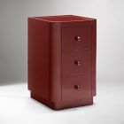 Open Box: Pierce &amp; Ward Lacquered Nightstand (16") - Natural Brown, Claro Knobs