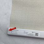 Open Box: Woven Basketweave Blackout Roller Shade (26"W x 66"L) - Cream
