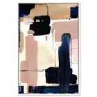 Open Box: Dolce Blue Framed Wall Art (30" x 45") - White Frame
