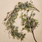 Pre-Lit Faux Frosted Red Berry Pine Branch &amp; Garland Collection