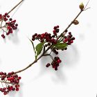 Faux Petite Red Berry Stem