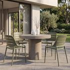 Newcastle Round Indoor/Outdoor Dining Table (37"&ndash;60")