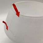 Open Box: Sculptural Glass Shade, Geo Mini (6") - Milk