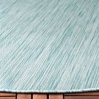 Textured Monochrome Outdoor Performance Rug
