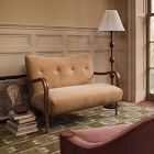 Pierce &amp; Ward Ribbed Wood Floor Lamp (58")