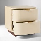 Shea High-Gloss Enameled Lacquer Nightstand (20")