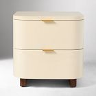 Shea High-Gloss Enameled Lacquer Nightstand (20")