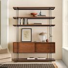 Pierce Wide Storage Bookshelf (60&rdquo;) 
