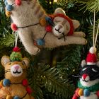 Cats in Lights Ornaments (Set of 3)