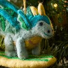 Felt Surfing Dragon Ornament