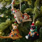 Cats in Lights Ornaments (Set of 3)