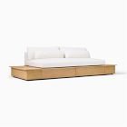 Harwood Storage Sofa w/ 2 Side Tables (111")