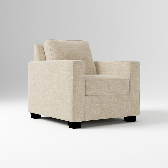 Henry® Armchair, Solid Wood Legs | West Elm
