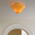 Pierce &amp; Ward Pleated Flush Mount (12")