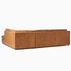Marin Leather 2-Piece Bumper Chaise Sectional (114")
