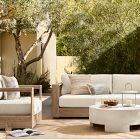 Outdoor Natural Half Block Pillow