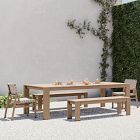 Telluride Outdoor Extendable Dining Table (76"&ndash;106"), Benches &amp; Granada Dining Chairs Set
