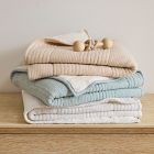 Cozy Jersey Linear Cloud Baby Blanket