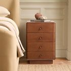 Pierce &amp; Ward Burl Wood Nightstand (18")