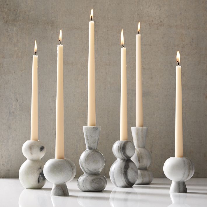 Simple Taper Candles Set of 6 - Modern Home Decor | West Elm