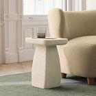Quince Indoor/Outdoor Concrete Pedestal Side Table (14")